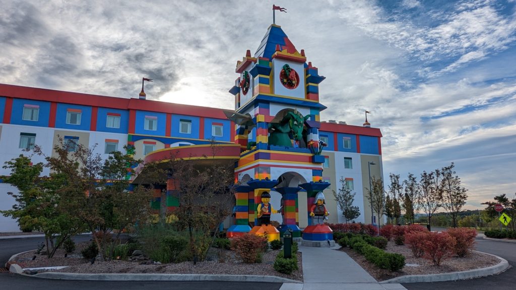 Exterior of LEGOLAND New York Hotel in Goshen, New York, The Catskills.