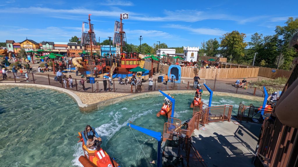 Rogue Rider attraction at Lego Pirate Land at Legoland New York.