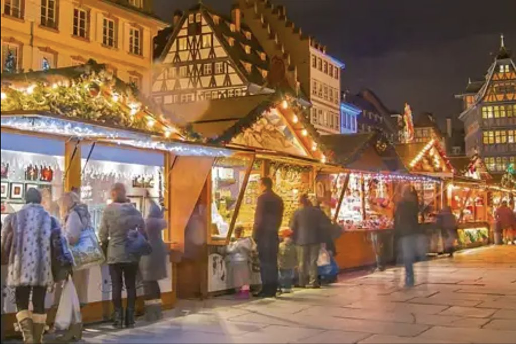 One of Europe's oldest Christmas Markets is in Strasbourg, France.