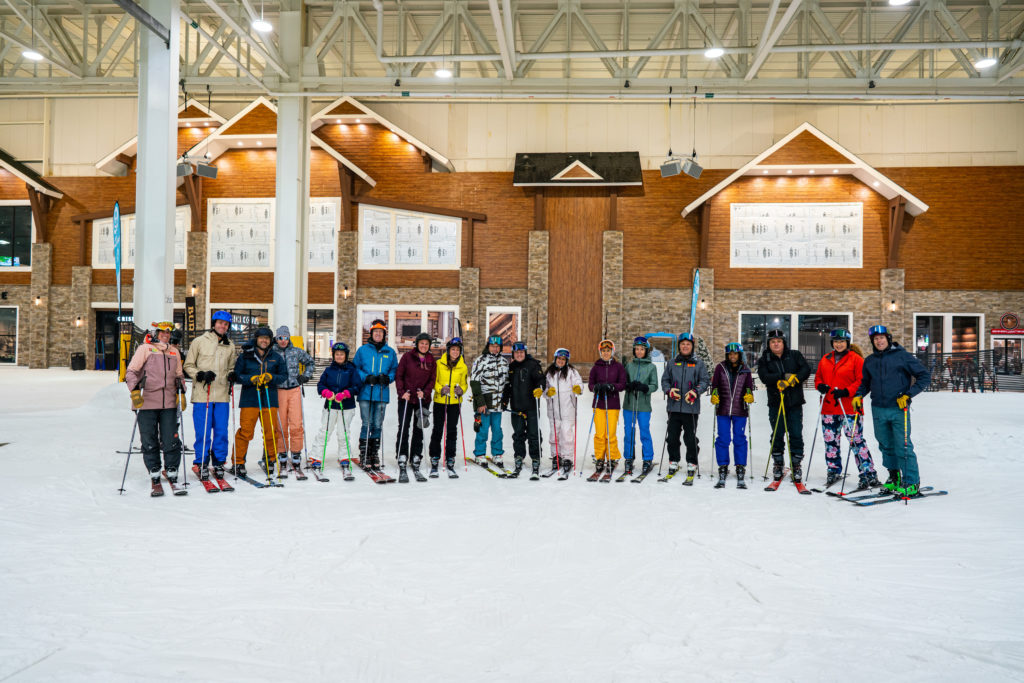 Group of skiers at Big Snow, New Jersey