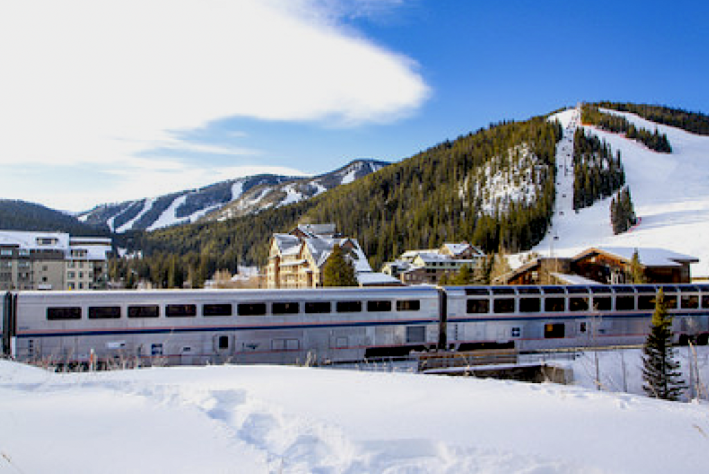 Amtrak's Winter Park Express travels between Denver and the Winter Park Mountain Resort in Colorado every day.