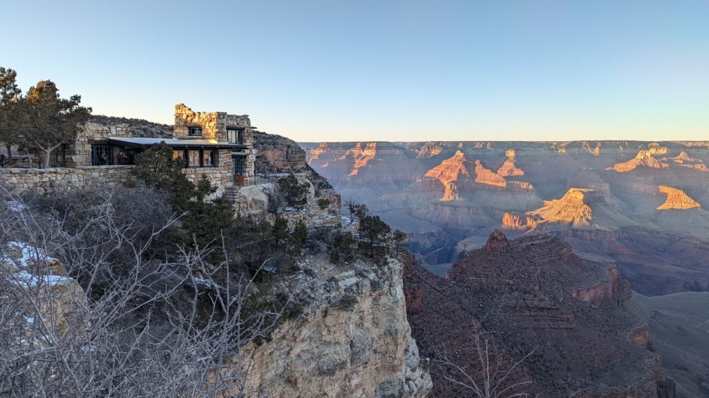 Lookout Studio on the South Rim of the Grand Canyon National Park.