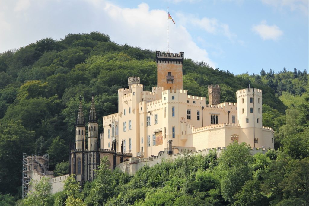 The Schloss Stolzenfels is only one of hundreds of bbesutiful castles along the Rhine River in Germany. - summer trip ideas