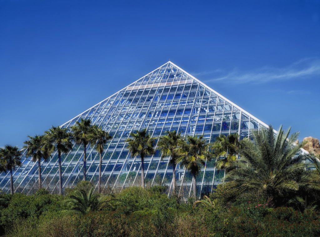 Pyramid at Moody Garden, Galveston, Texas.