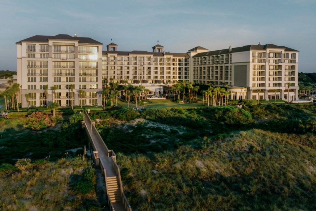 Large contemporary resort on the dunes of Amelia Island is the Ritz Carlton Amelia Island resort.