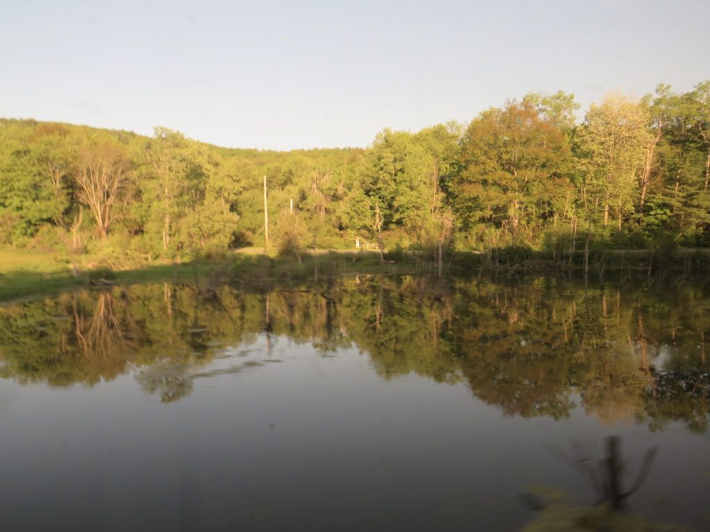 On Amtrak’s Berkshire Flyer, the views to the east of Albany show off a rural landscape, picture perfect. Photo by Ralph Spielman