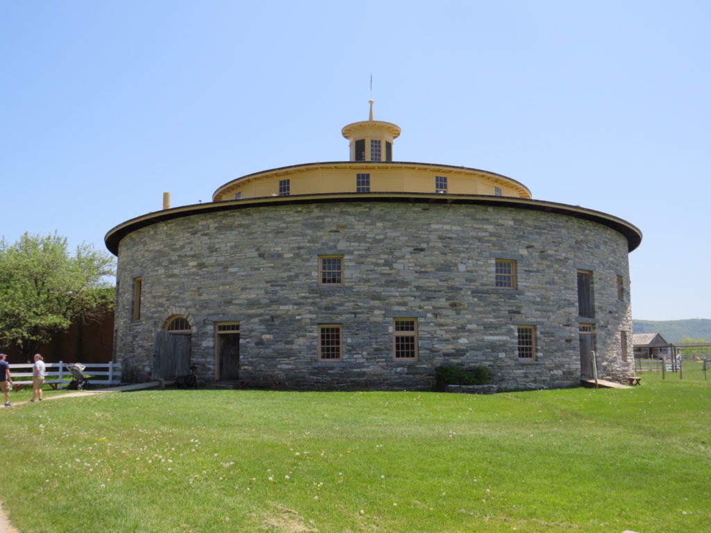 The 1910 Round Barn at Hancock Shaker Village outside Pittsfield, Massachusetts.