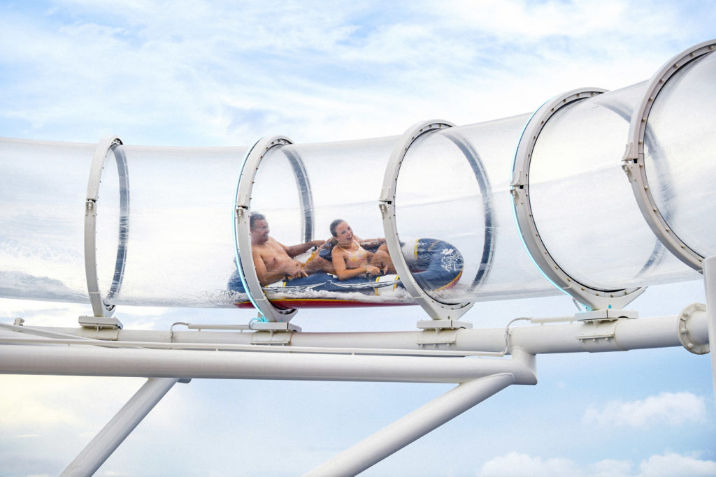 Aquamouse waterslide on Disney Treasure.