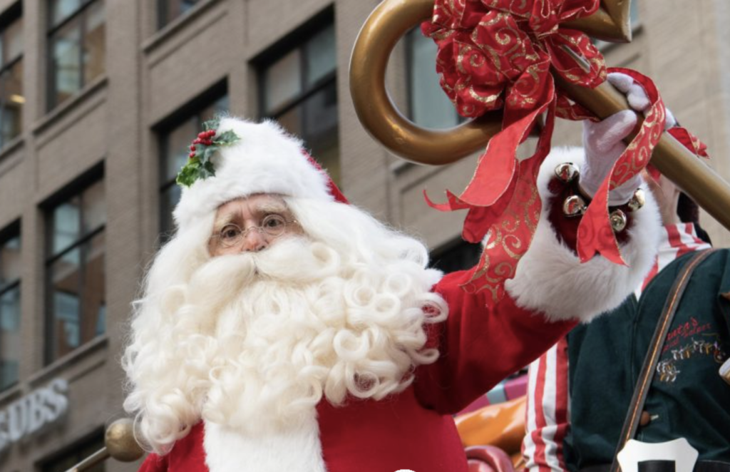 Santa always comes last (but not least) at Detroit's Thanksgiving Day parade. Photo c. Theparade.org