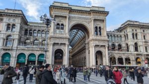 Piazza del Duomo, your first stop in Milan, is home to great art and amazing shops.
