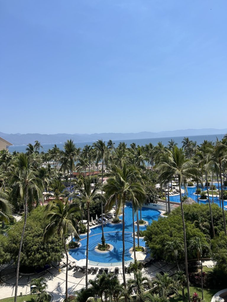 Aerial view of the Westin Puerto Vallarta Resort in Mexico. Photo c. Westin Resort & Spa, Puerto Vallarta.