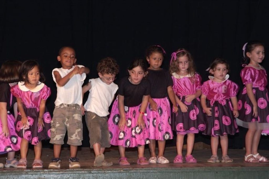 Kids enjoy performing arts programs at Camp Getaway's family camp in Kent, Connecticut.