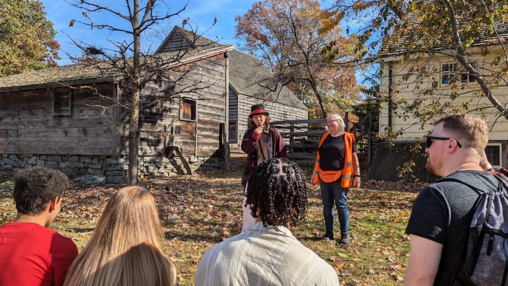 Guides lead Headless Horseman themed tour of Philipsburg Manor, a top Hudson Valley attraction in the fall.