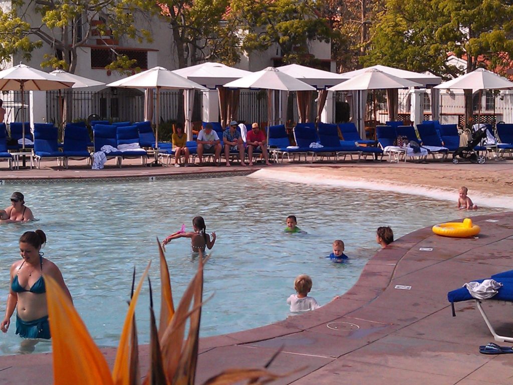 One of the many family pools at the Omni La Costa Resort & Spa in Carlsbad, California.