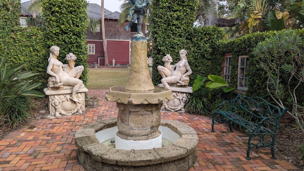 One of the courtyards at The Collector, Luxury Inn and Gardens.