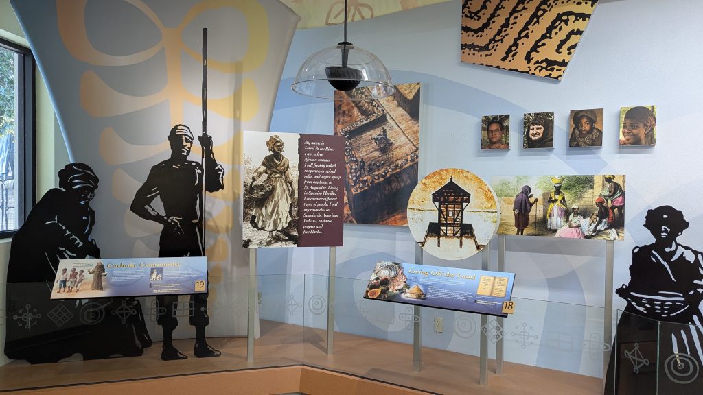 Black history of St. Augustine explored at the Fort Mose Visitors Center Museum.