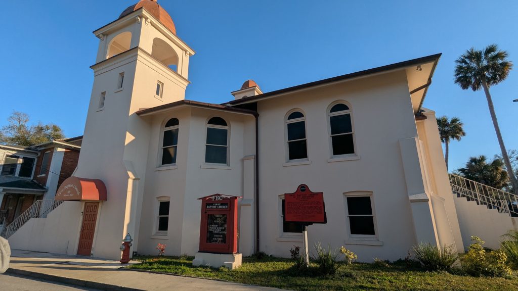 Historic First Baptist Church of Lincolnville, site of Civil Rights activism. 