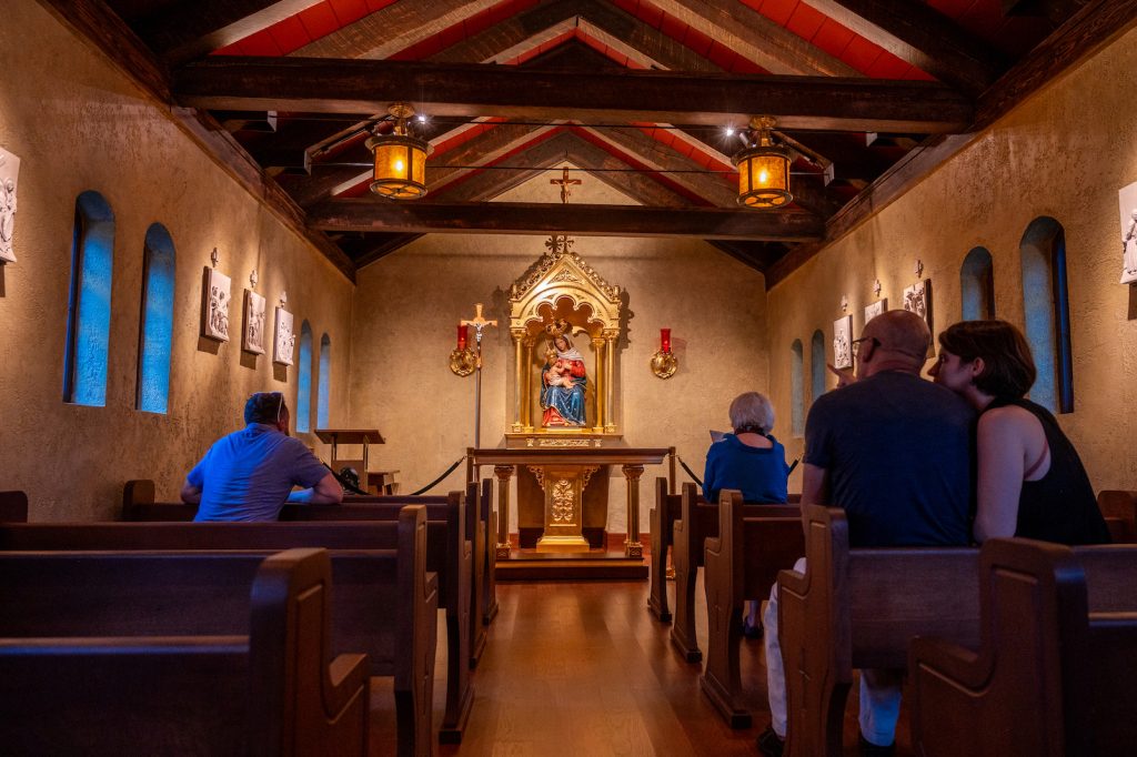 Find comfort inside Mission Nombre de Dios, one of St. Augustine's Black History landmarks. Provided by FloridasHistoricCoast.com