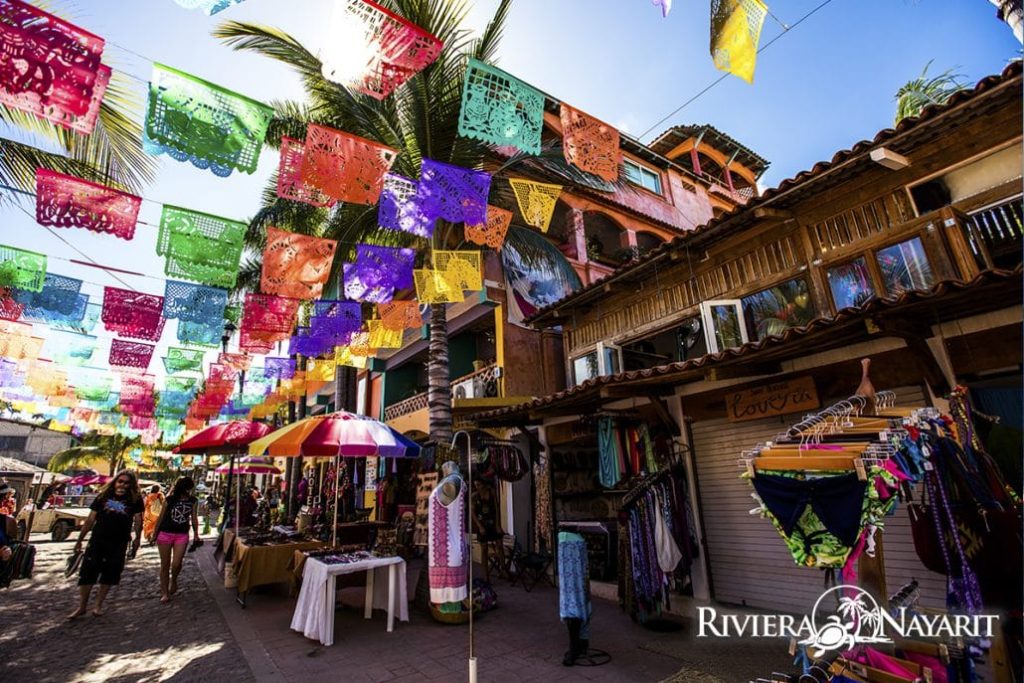 The bustling main street of little Sayulita. Photo c. Riviera Nayarit Tourism