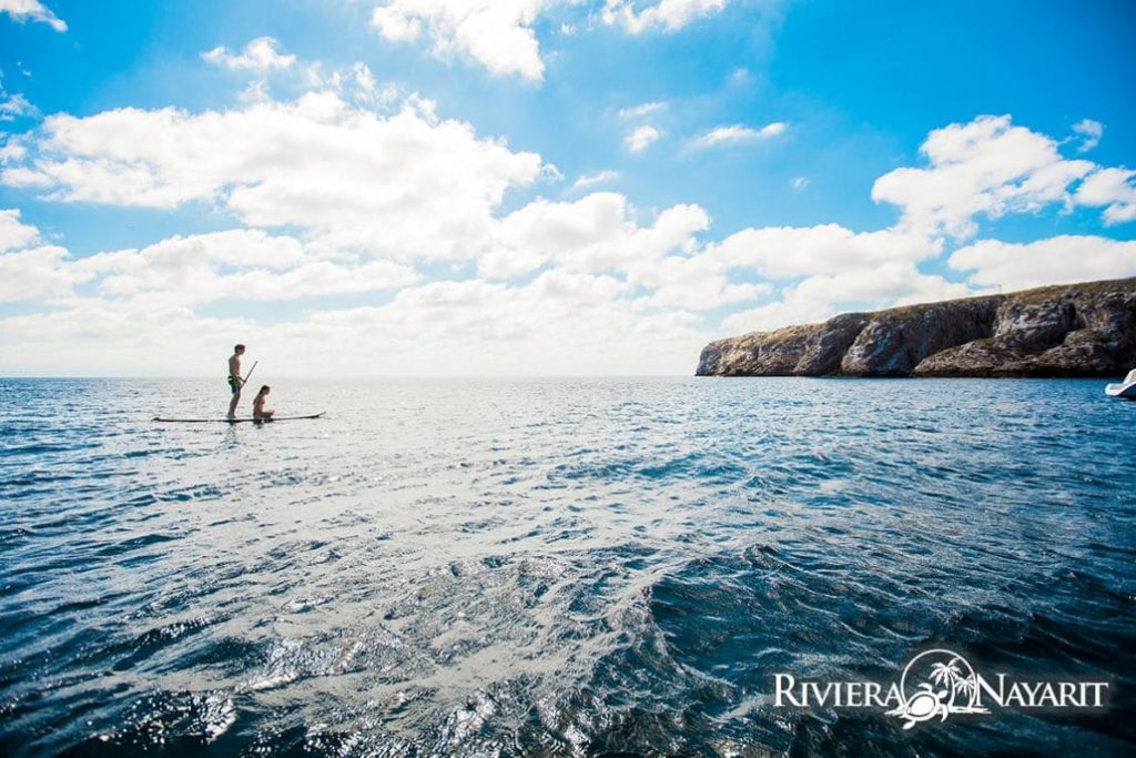 Try standup paddleboarding on a Marietas Islands adventure tour. Photo c. Riviera Nayarit Tourism.