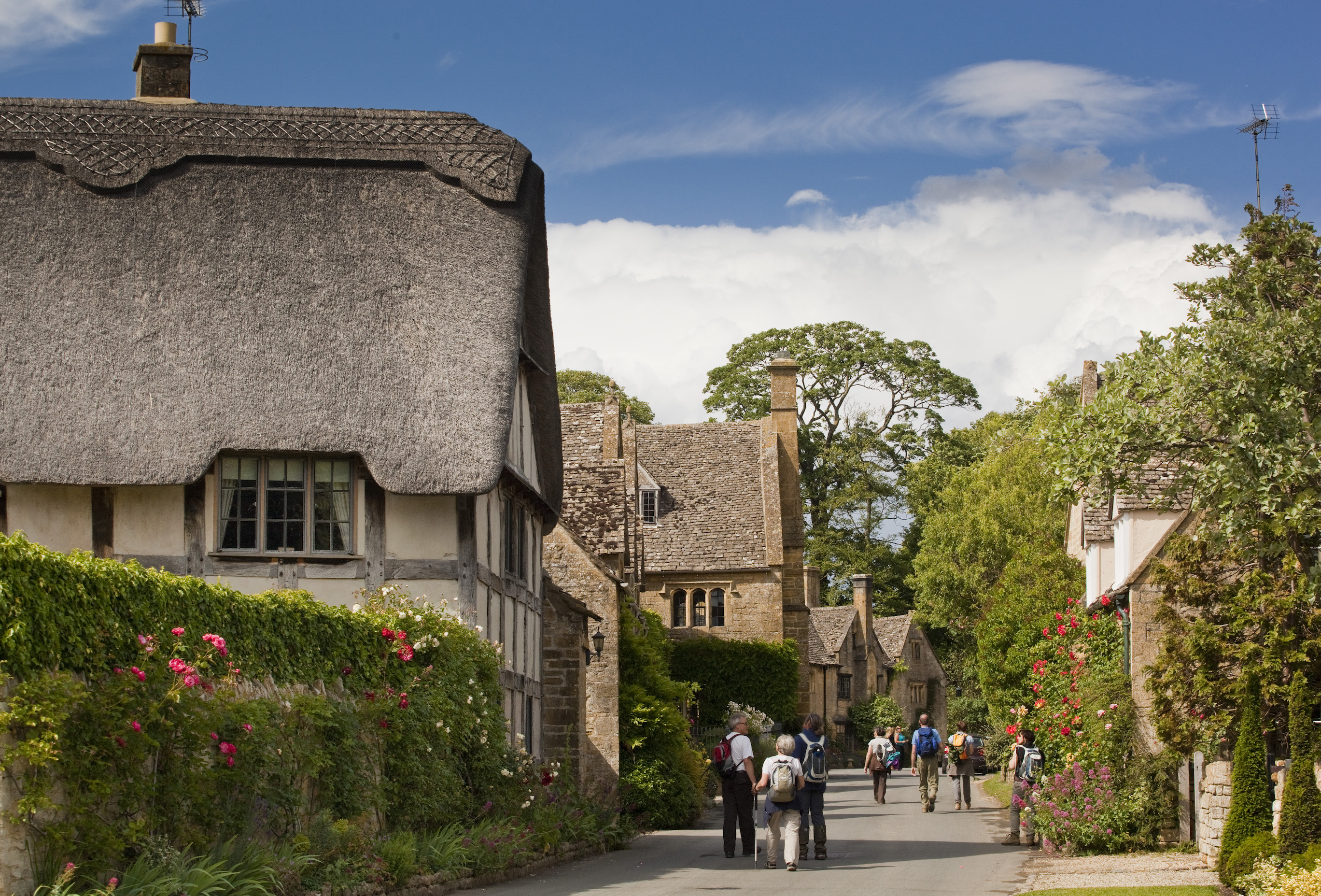 This century. Stanton, Глостершир, Англия. Деревня Стантон. Котсволдская,. Tourist Route in England.