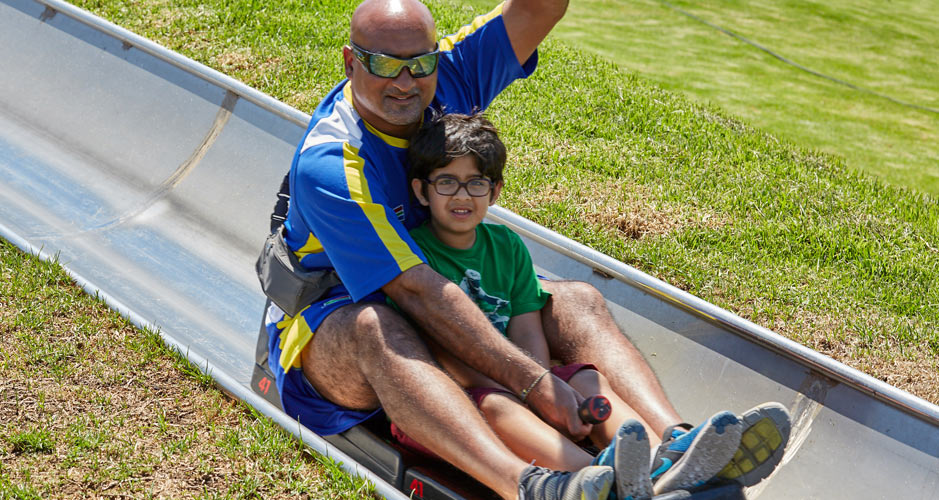 toboggan ride at cool runnings