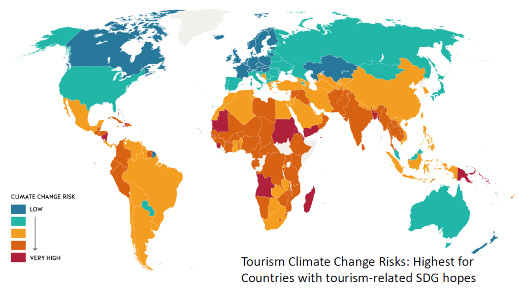 Map of Regions Impacted by Climate Change