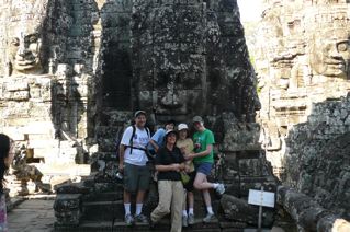 family at Angkor Wat, Cambodia