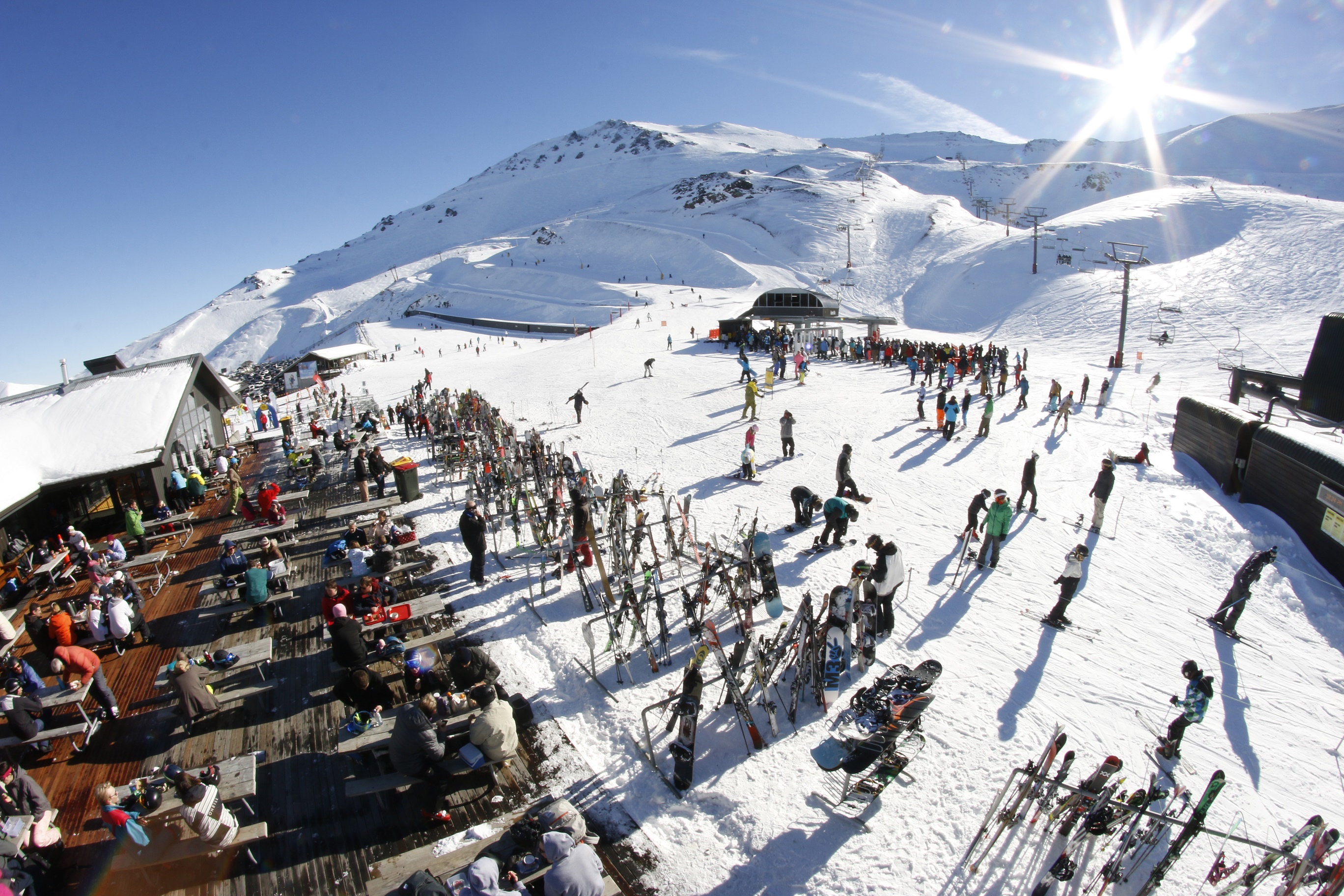 Base area of Mt. Hutt