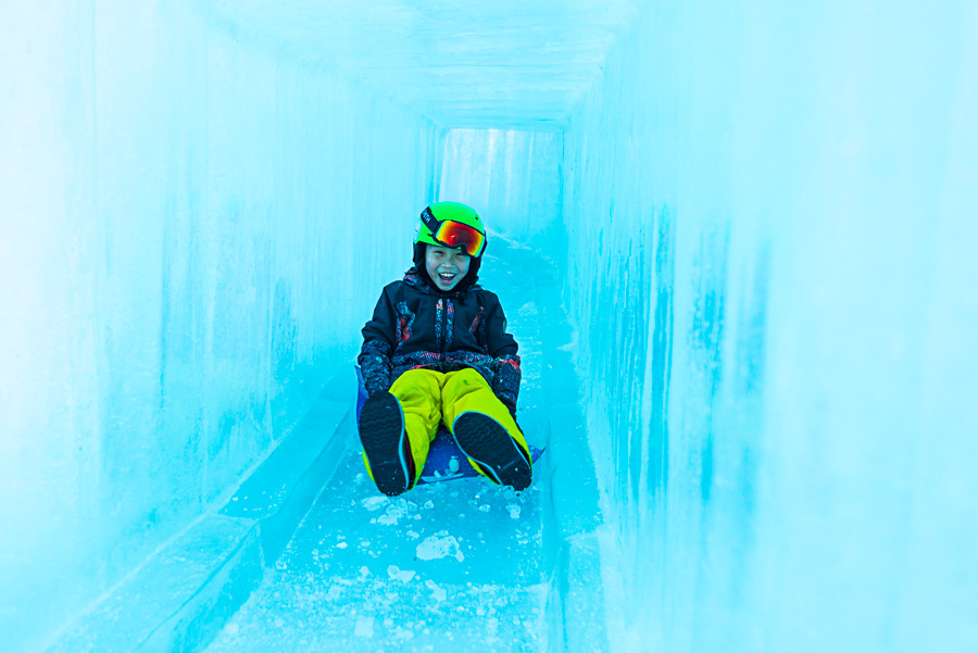 Ice Castle slide at Coronet Peak, New Zealand