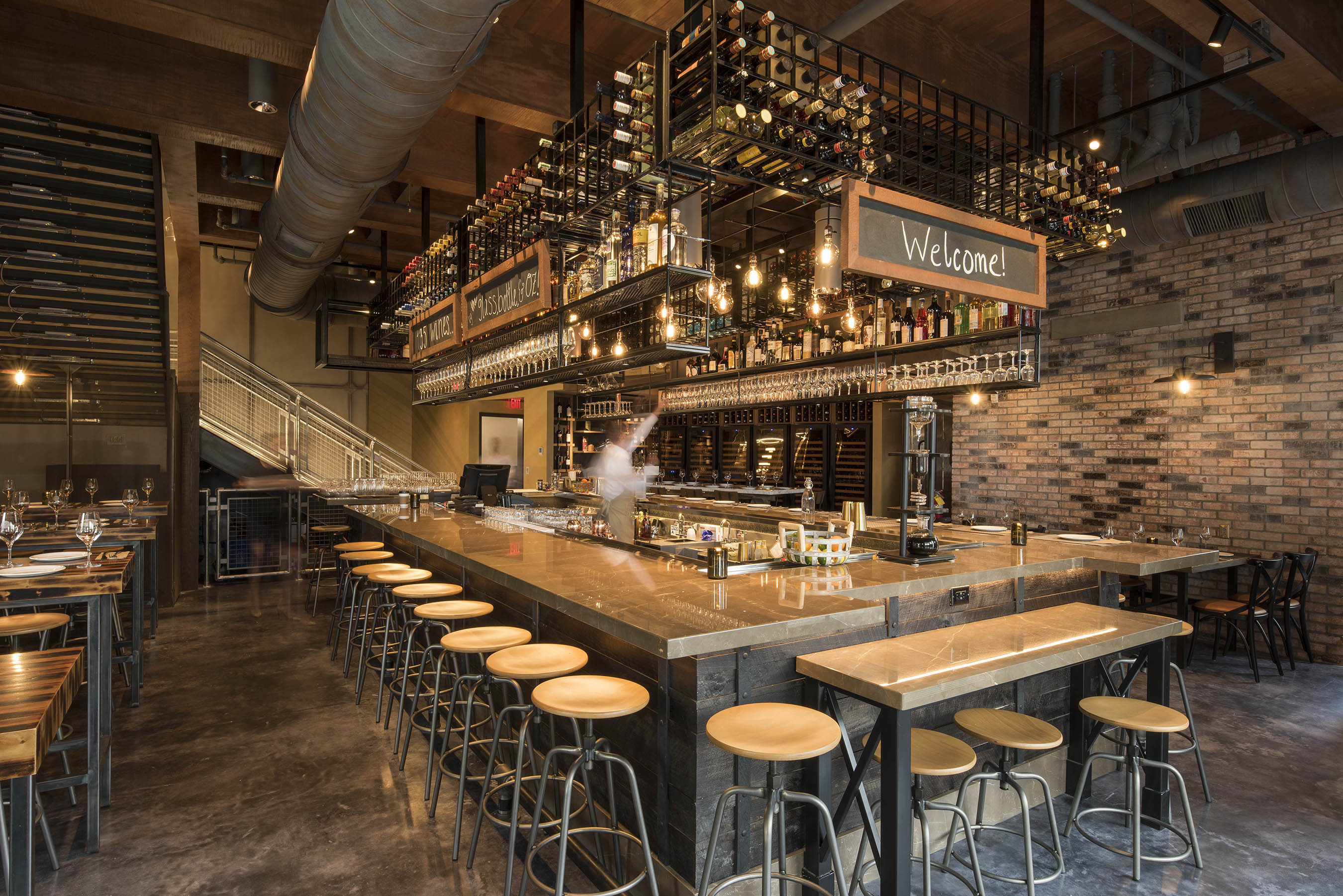 Interior of Wine Bar George at Disney Springs