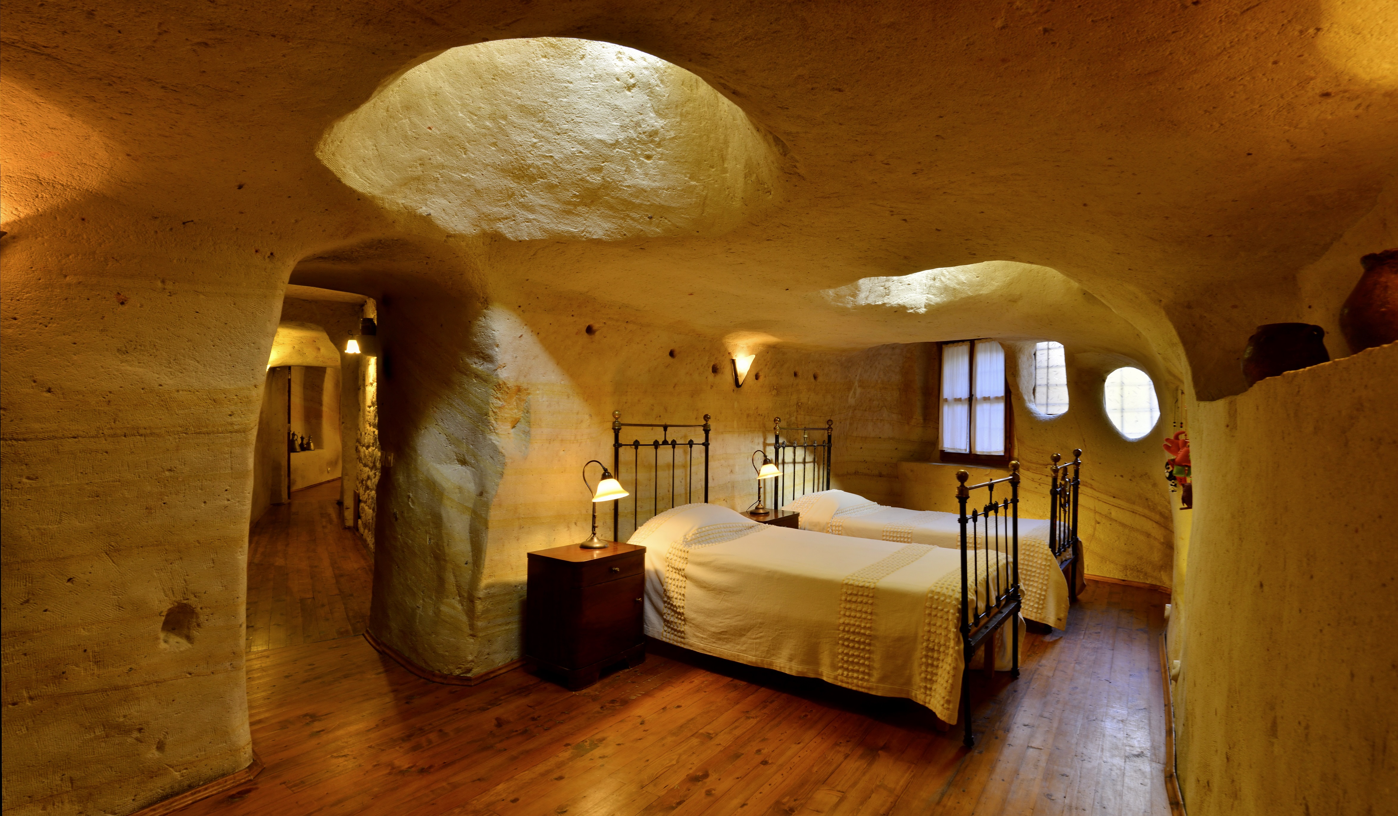 A family cave suite at Esbelli Evi in Cappadocia, Turkey.