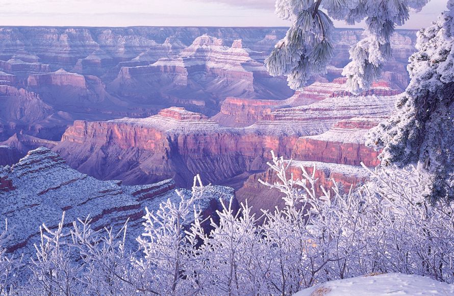 The Grand Canyon is magical in winter 