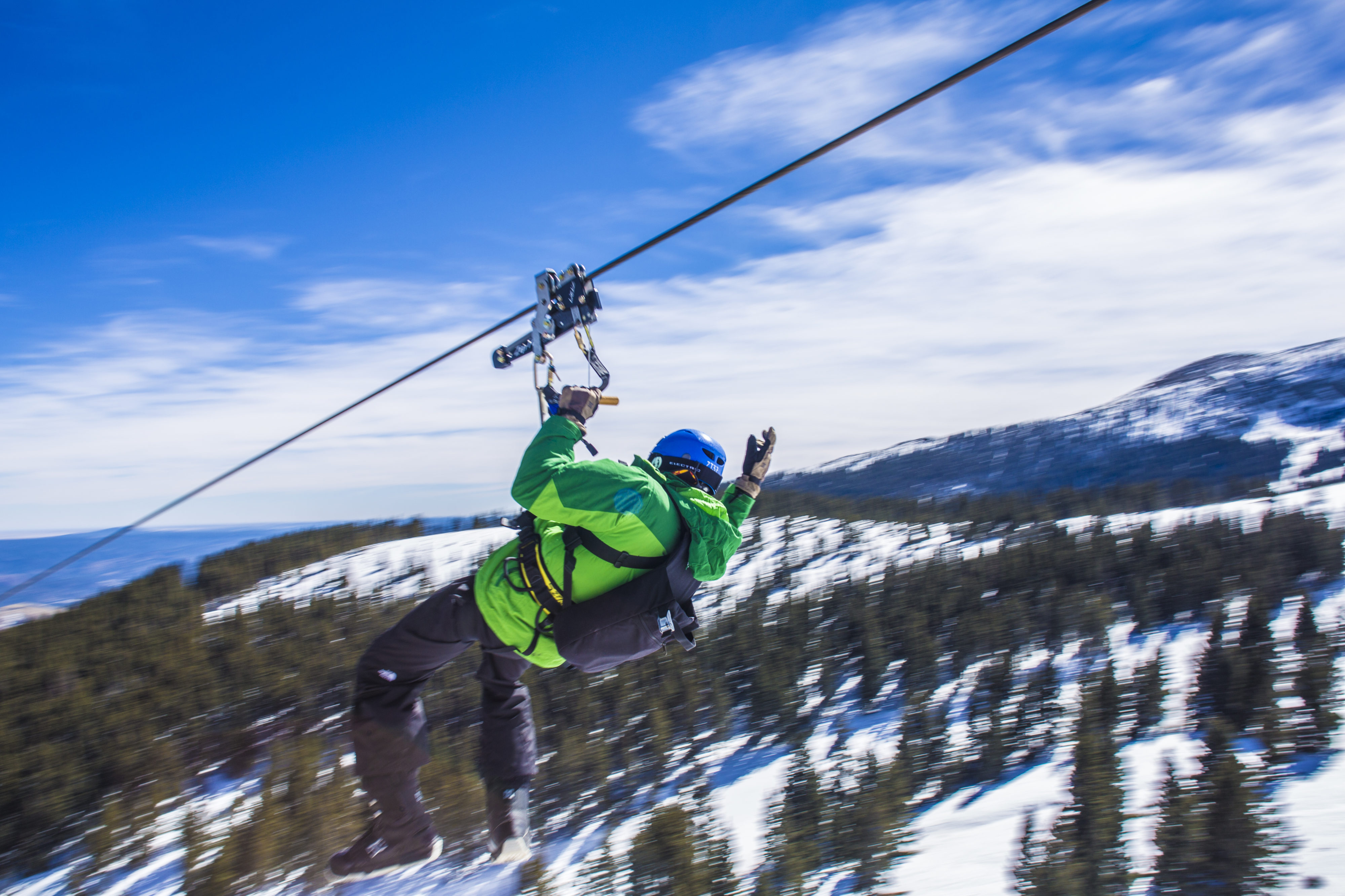 Wind Rider zipline at Ski Apache