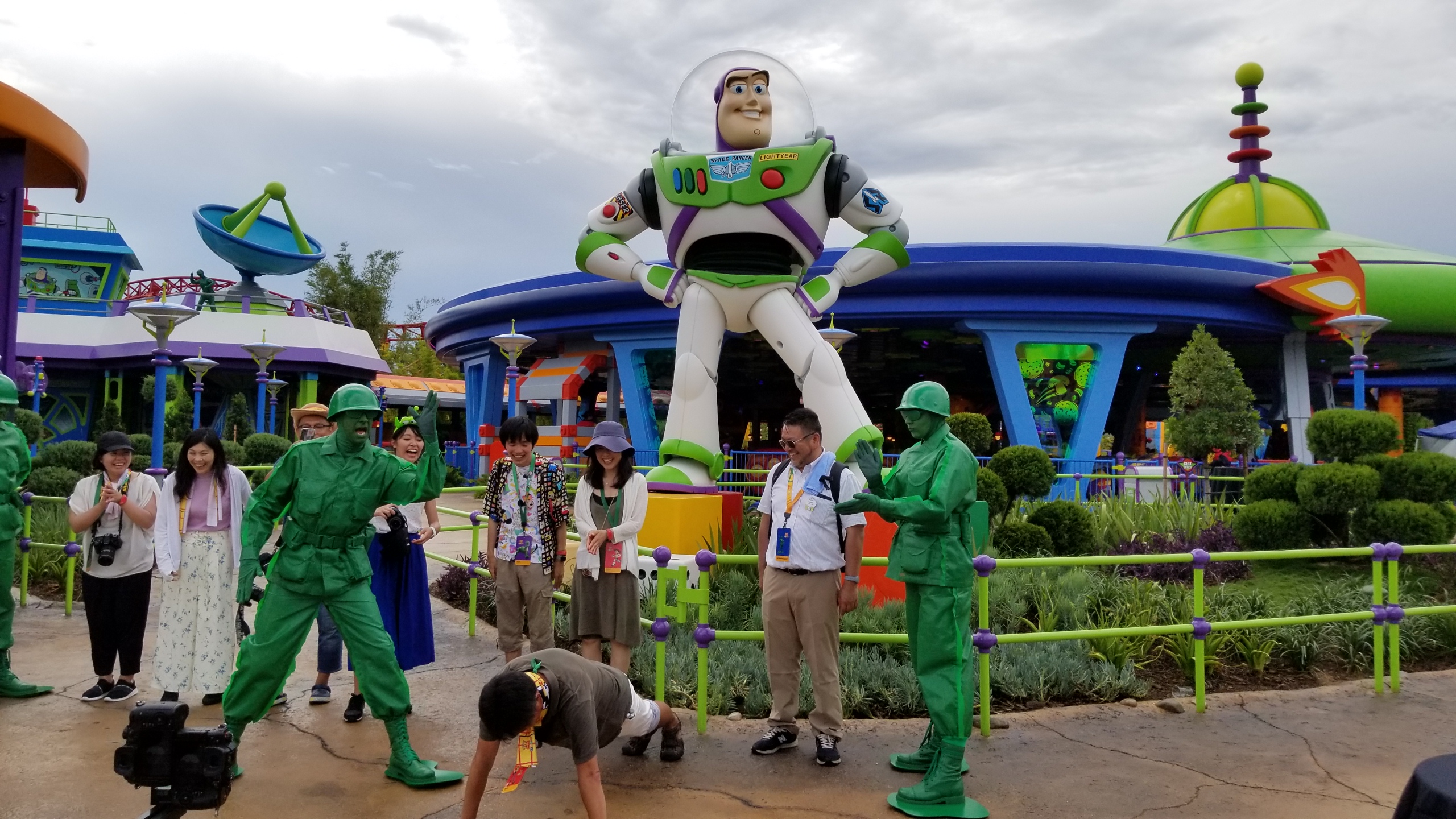 Green Army Patrol marches around Disney World