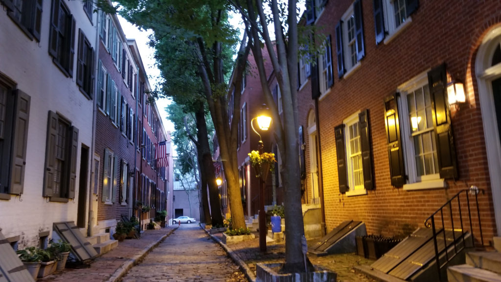 Colonial era homes in Philadelphia's Historic Districts.