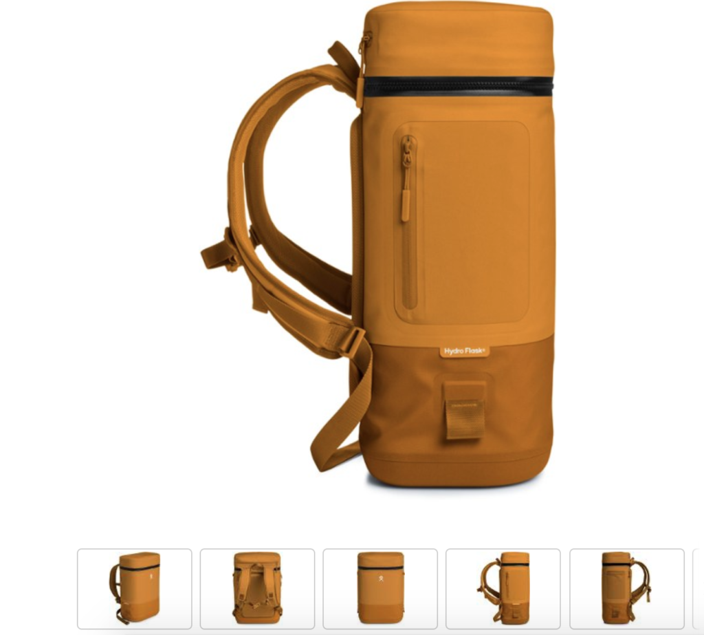 The sleek Unbound Cooler from Hydroflask is easy to carry when backpacking. Photo c. REI