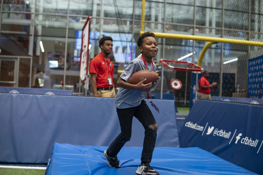 Zona de captura de habilidades no College Football Hall of Fame de Atlanta