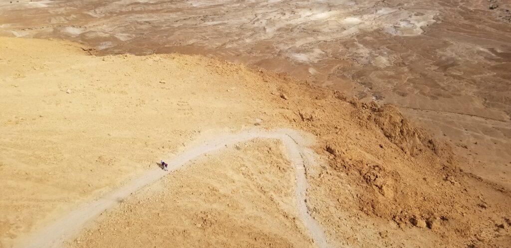 Climbing path to Masada site.