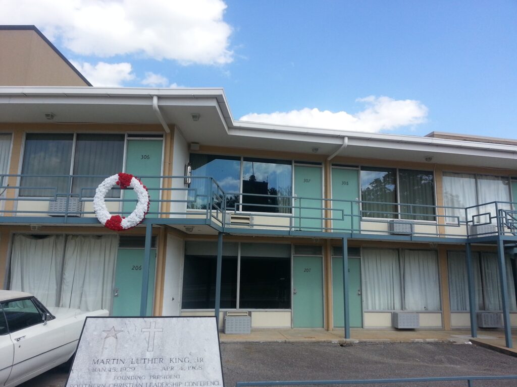 The Lorraine Motel and National Civil Rights Museum in Memphis.