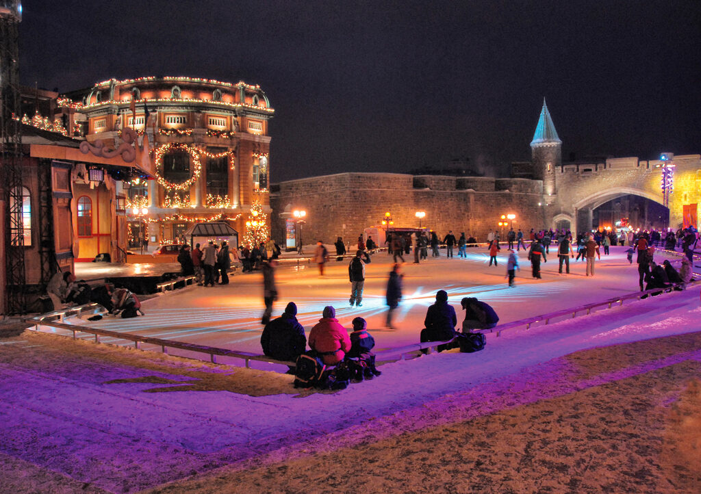 Quebec City ice skating rink