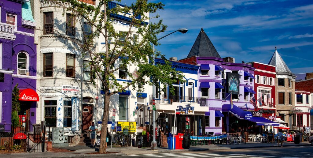 DC has many colorful neighborhoods like Cardozo, near the National Zoo.