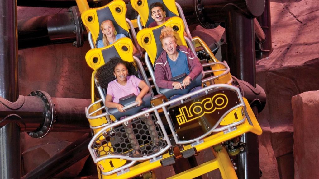 El Loco at the Circus Circus Hotel's Adventuredome is an indoor roller coaster.
