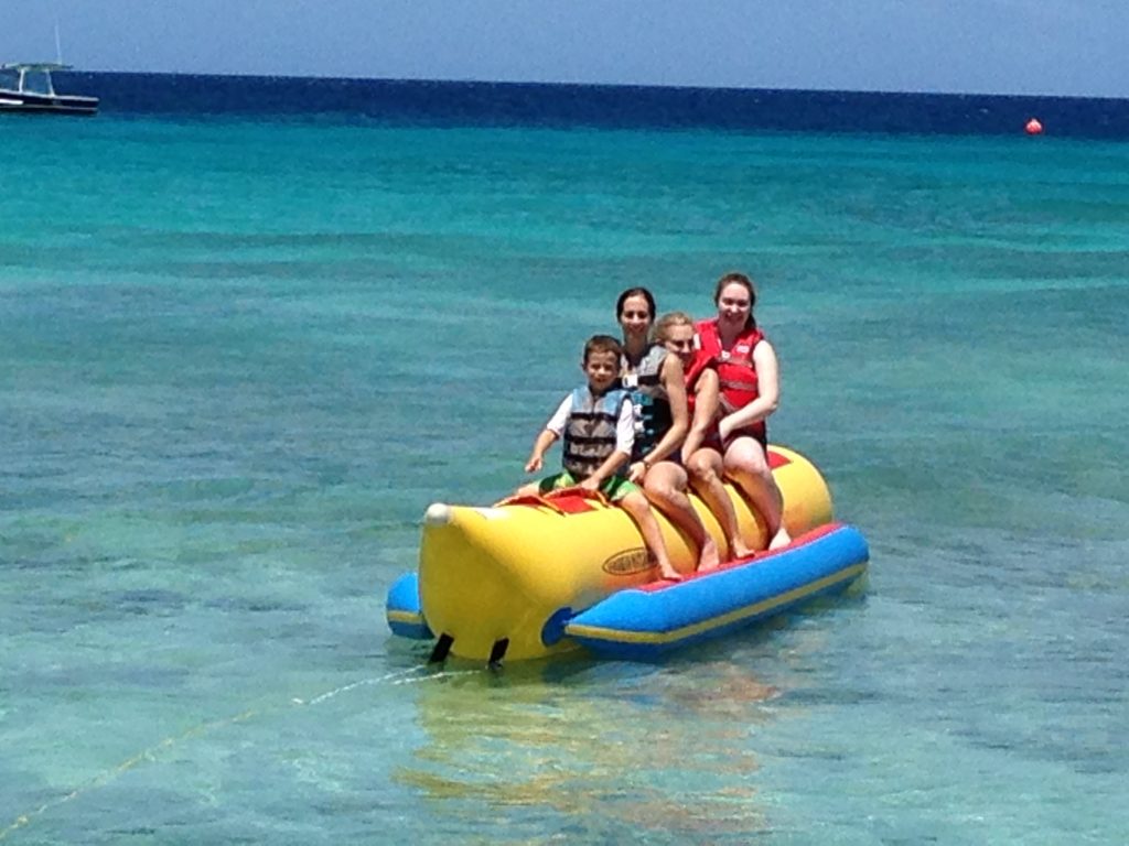 Ride a banana boat
