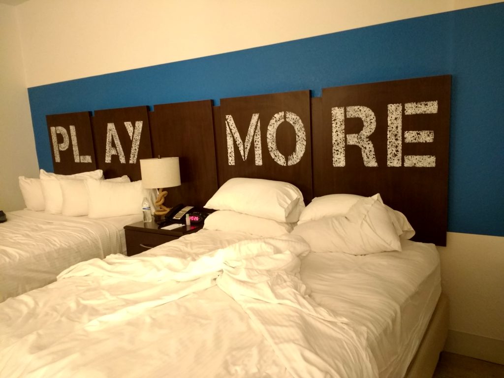headboards at Sirata Beach Resort.