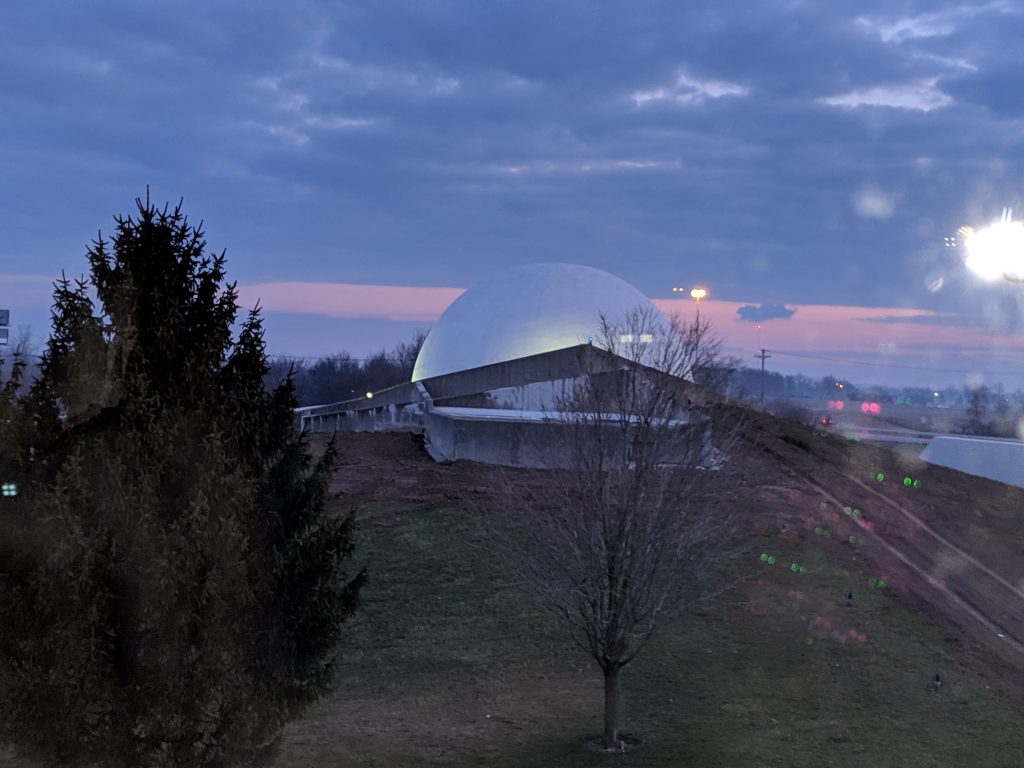 Armstrong Museum, night