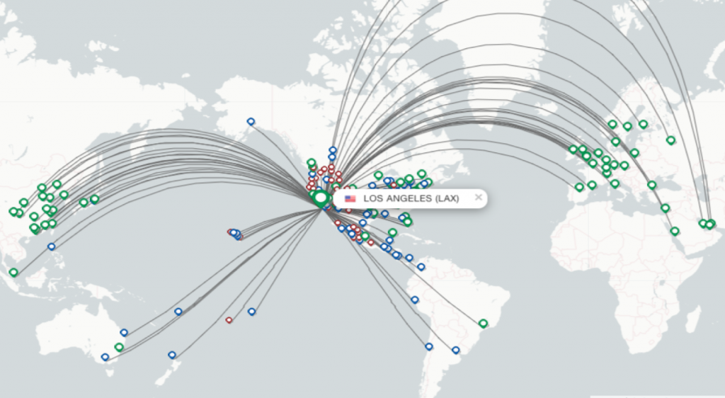 FlightsFrom.com route map.