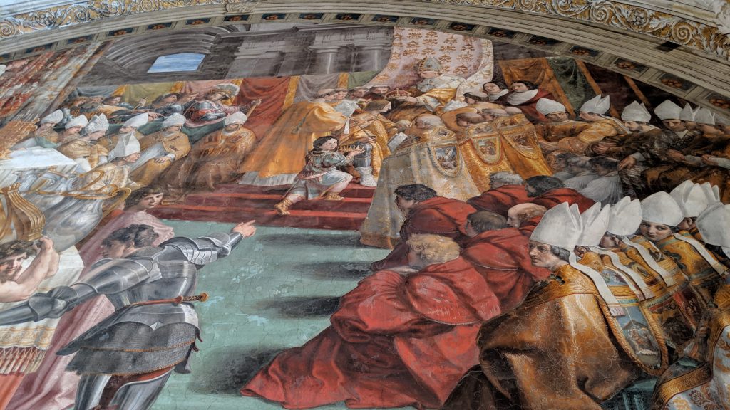 The ceiling of the Sistine Chapel