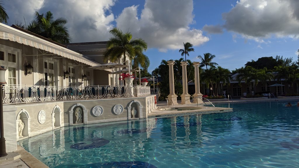 Quiet pool at Sandals Royal Bahamian
