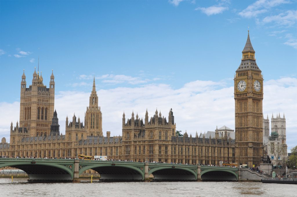 London skyline and London Bridge
